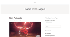 Desktop Screenshot of gameoveragain.com